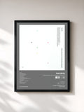 #noir Tableau de l'album A Brief Inquiry Into Online Relationships de The 1975, cadre noir, imprimé et encadré en France