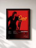 #noir Tableau de l'album Deleted Scenes From The Cutting Room Floor de Caro Emerald, cadre noir, imprimé et encadré en France