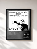 #noir Writing's on the Wall: From "James Bond: Spectre" (Bond 24) [2015 Inspired Soundtrack] di Fandom in stampa incorniciata, cornice nera, stampata e incorniciata in Francia