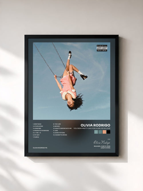 Olivia Rodrigo · you seem pretty sad for a girl so in love — Affiche encadrée
