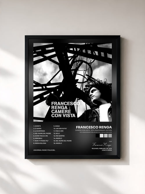 Francesco Renga · Camere Con Vista - 15th Anniversary Edition (15th Anniversary Deluxe Edition / Remastered 2019) — Affiche encadrée