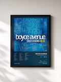 #noir Tableau de l'album Cover Sessions, Vol. 4 de Boyce Avenue, cadre noir, imprimé et encadré en France