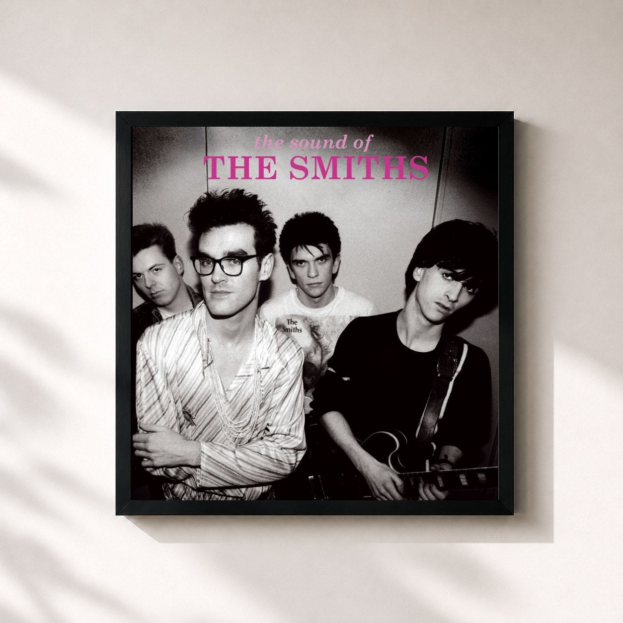 #noir The Sound Of The Smiths by The Smiths as a square framed art print, black 32x32 cm frame