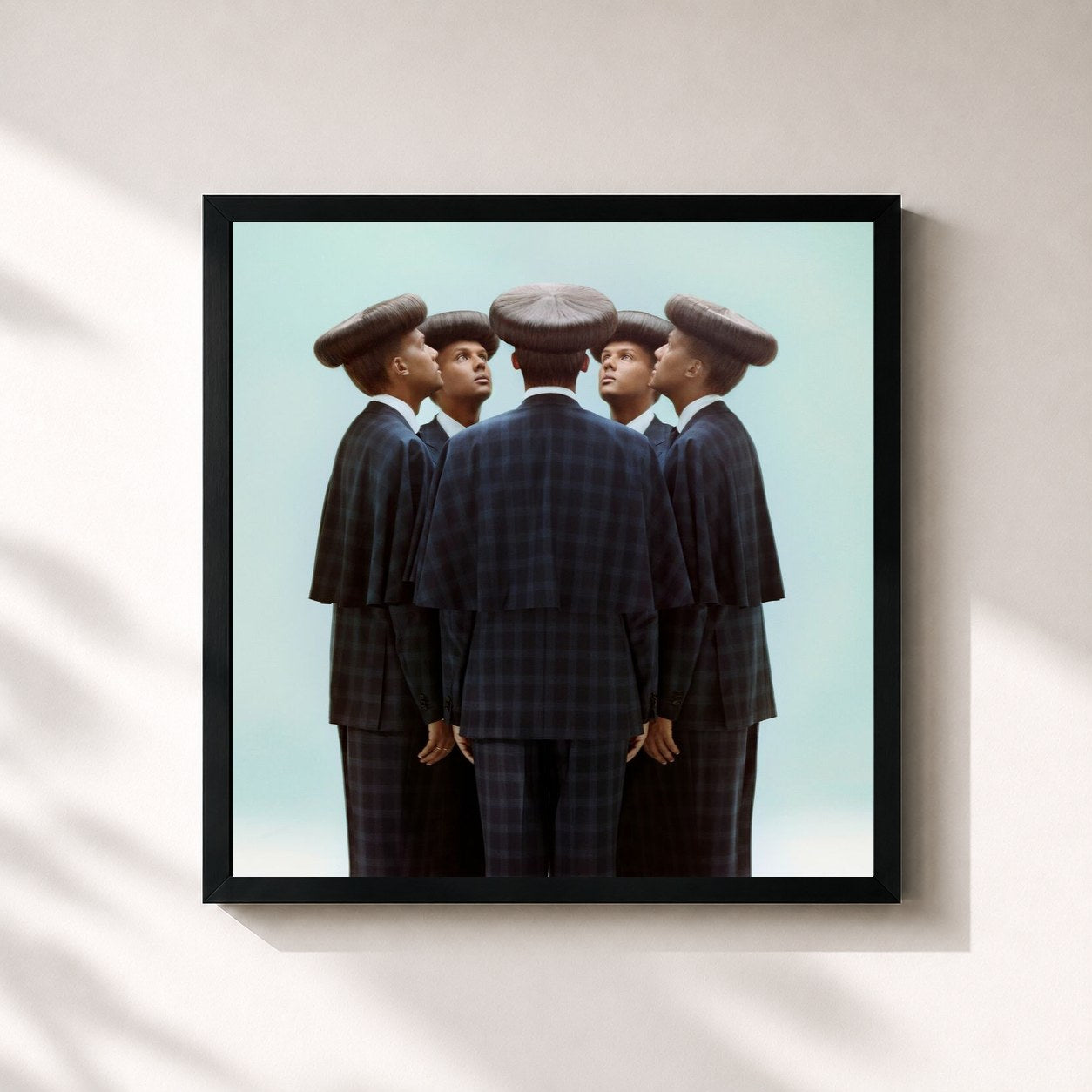 #noir Multitude by Stromae as a square framed art print, black 32x32 cm frame