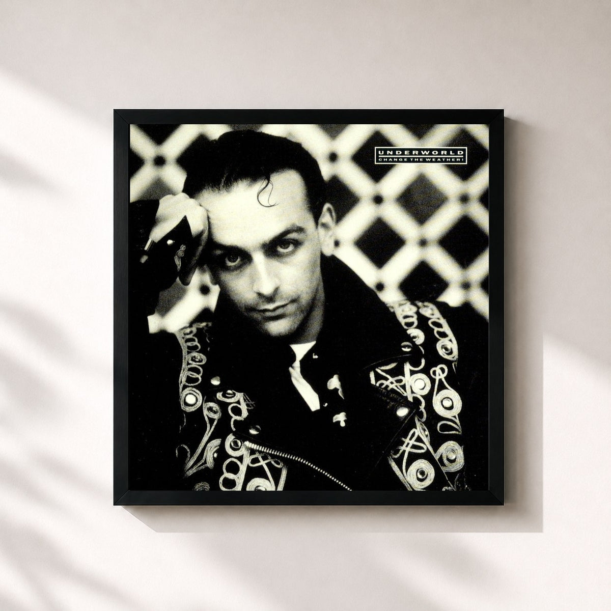#noir Change The Weather by Underworld as a square framed art print, black 32x32 cm frame