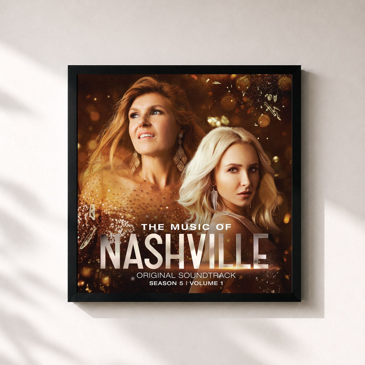 #noir Tableau carré de l'album The Music Of Nashville Original Soundtrack Season 5 Volume 1 de Nashville Cast, cadre noir 32x32 cm
