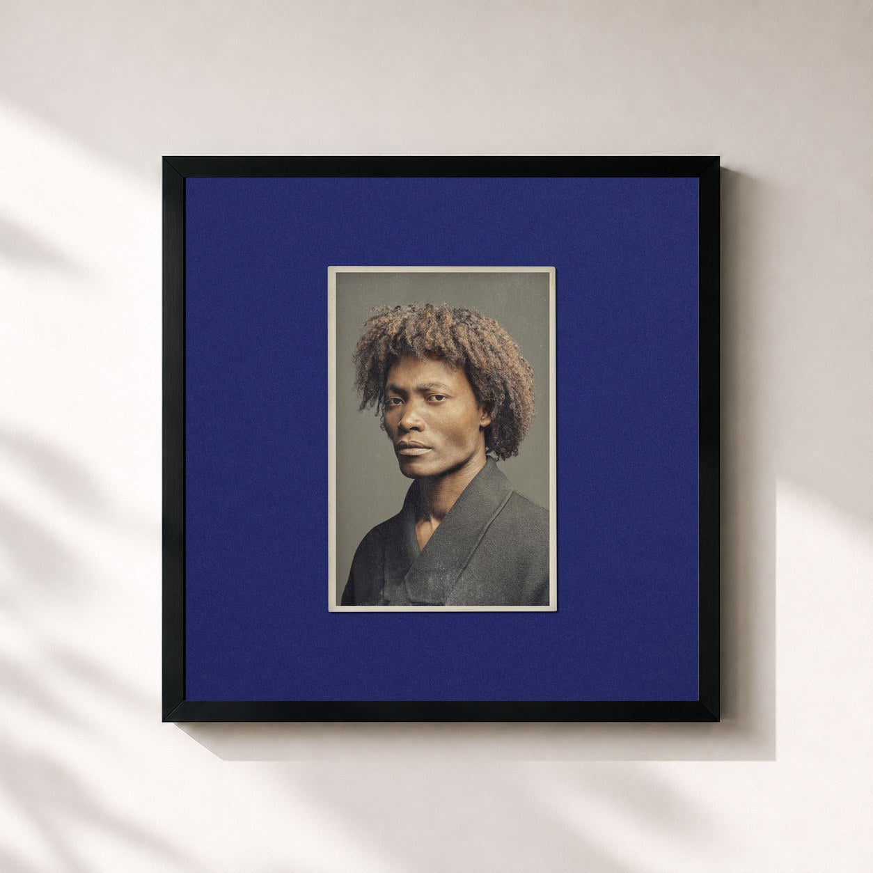 #noir Tableau carré de l'album And I Have Been de Benjamin Clementine, cadre noir 32x32 cm