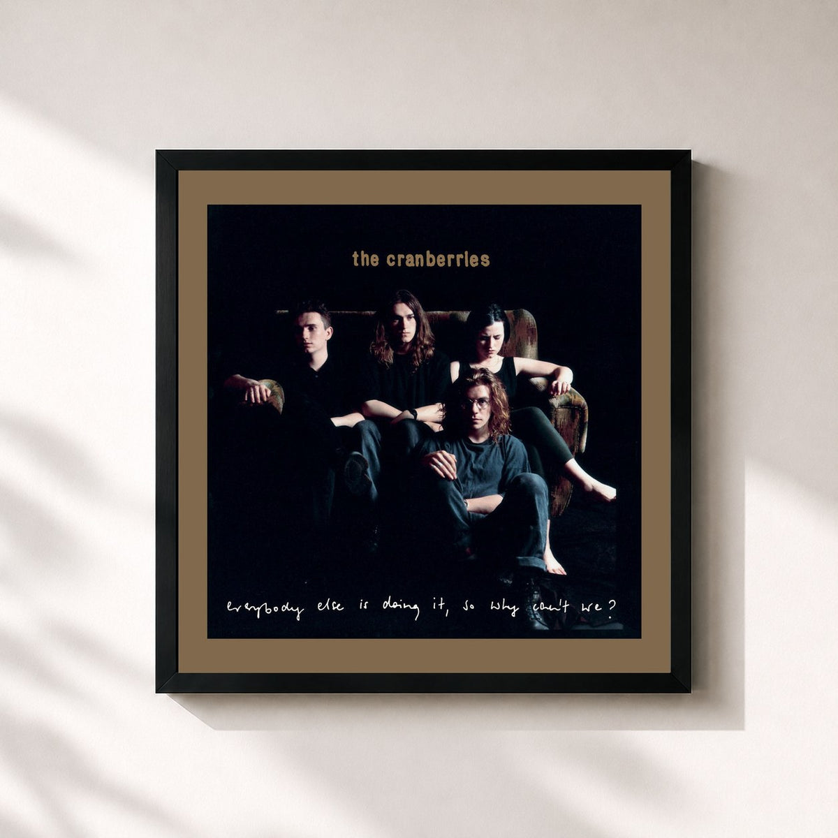 #noir Everybody Else Is Doing It, So Why Can't We? (Deluxe / Remastered 2026) by The Cranberries as a square framed art print, black 32x32 cm frame