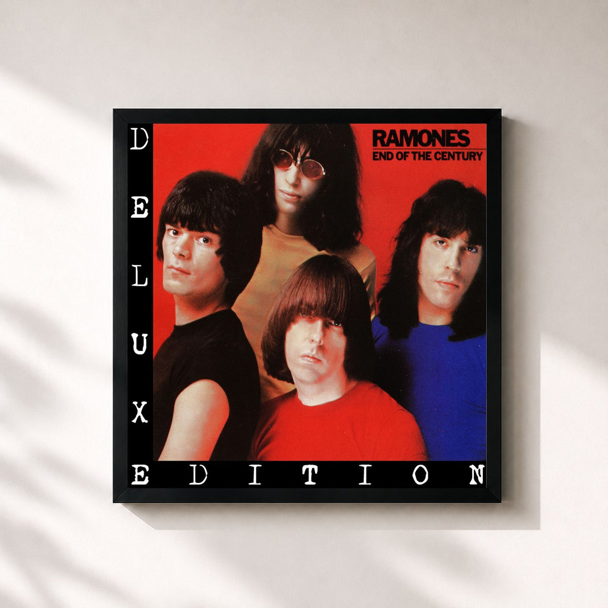 #noir End of the Century (Expanded 2005 Remaster) di Ramones in stampa quadrata incorniciata, cornice nera 32x32 cm