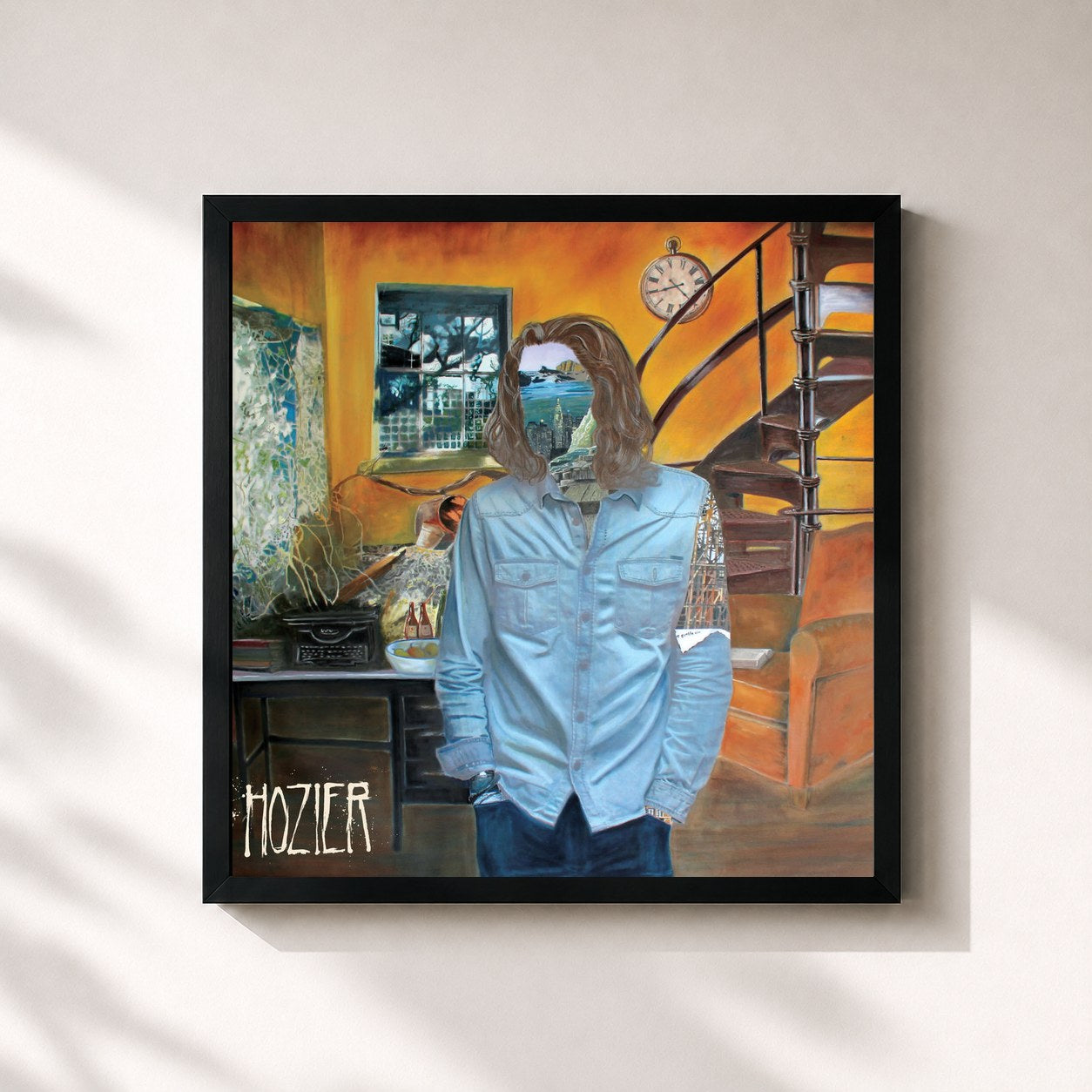 #noir Hozier by Hozier as a square framed art print, black 32x32 cm frame