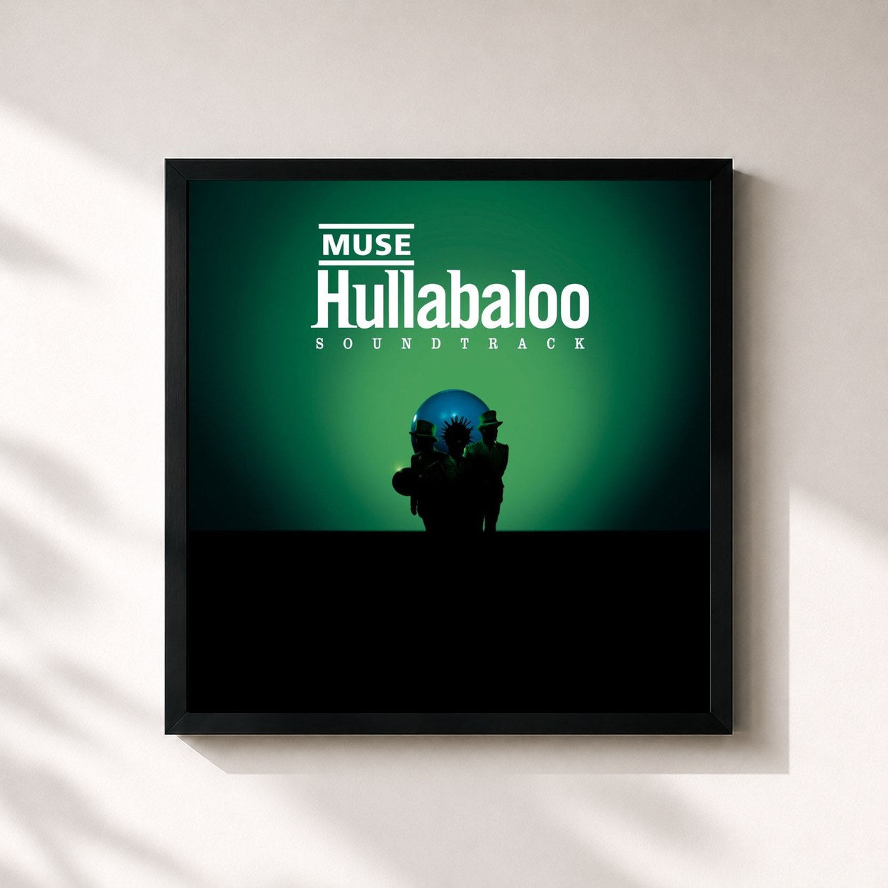 #noir Hullabaloo Soundtrack (Eastwest Release) by Muse as a square framed art print, black 32x32 cm frame