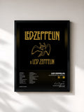 #noir Led Zeppelin x Led Zeppelin di Led Zeppelin in stampa incorniciata, cornice nera, stampata e incorniciata in Francia