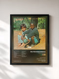 #noir Tableau de l'album Clube Da Esquina de Milton Nascimento, cadre noir, imprimé et encadré en France