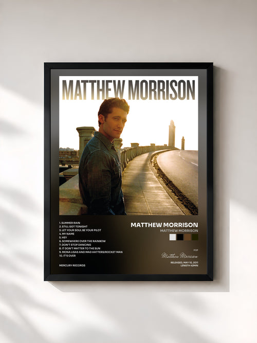 Matthew Morrison · Matthew Morrison — Affiche encadrée