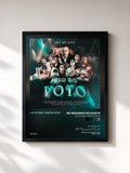 #noir Tableau de l'album Hit do Ano - Peso do Voto de MC Neguinho do Kaxeta, cadre noir, imprimé et encadré en France
