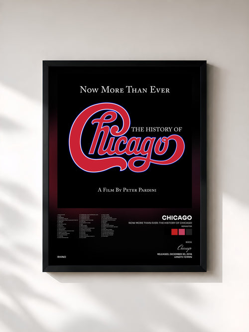 Chicago · Now More Than Ever: The History of Chicago (Remaster) — Stampa incorniciata