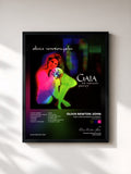 #noir Tableau de l'album Gaia: One Woman's Journey (Remastered 2021) de Olivia Newton-John, cadre noir, imprimé et encadré en France