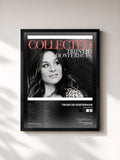 #noir Tableau de l'album Collected de Trijntje Oosterhuis, cadre noir, imprimé et encadré en France