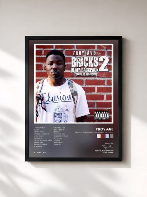 Troy Ave · Bricks In My Backpack 2: Powder To The People — Affiche encadrée