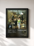 #noir Tableau de l'album Carry On Up The Charts de The Beautiful South, cadre noir, imprimé et encadré en France