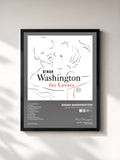 #noir Tableau de l'album Dinah Washington For Lovers de Dinah Washington, cadre noir, imprimé et encadré en France