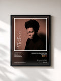 #noir Tableau de l'album Glorious You de Benjamin Clementine, cadre noir, imprimé et encadré en France