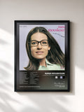 #noir Tableau de l'album Le Jour Ou La Colombe / Chants De Mon Pays de Nana Mouskouri, cadre noir, imprimé et encadré en France