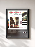#noir Sons And Fascination/Sister Feelings Call von Simple Minds als gerahmter Kunstdruck, schwarzer Rahmen, gedruckt und gerahmt in Frankreich