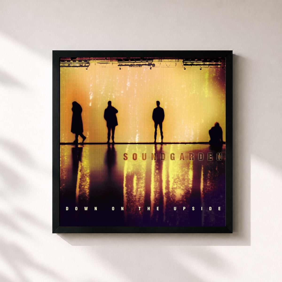 #noir Down On The Upside von Soundgarden als quadratischer Kunstdruck, schwarzer Rahmen 32x32 cm