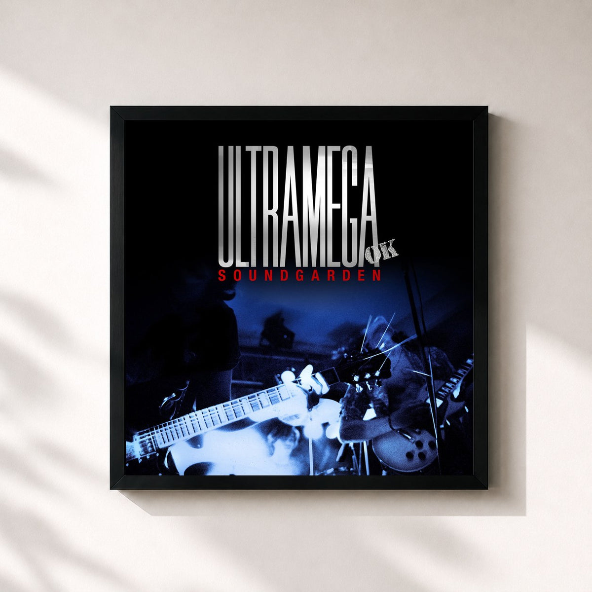 #noir Ultramega OK (Expanded Reissue) von Soundgarden als quadratischer Kunstdruck, schwarzer Rahmen 32x32 cm
