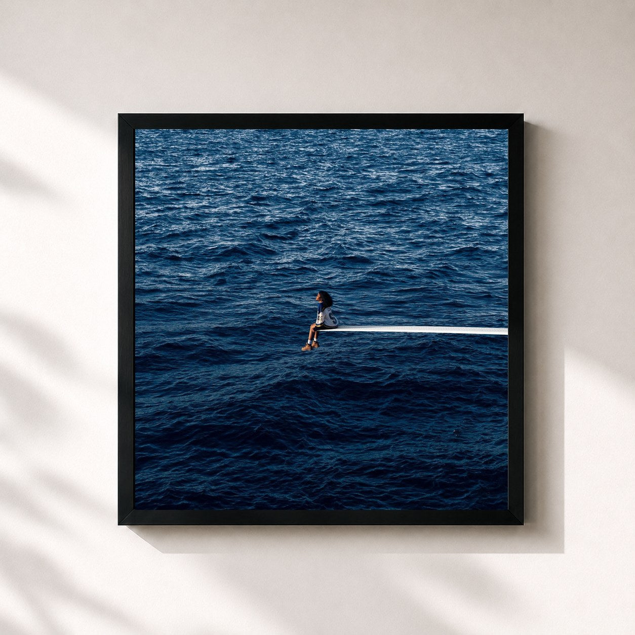 #noir SOS by SZA as a square framed art print, black 32x32 cm frame