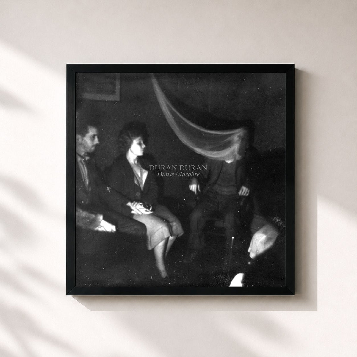#noir Tableau carré de l'album DANSE MACABRE de Duran Duran, cadre noir 32x32 cm