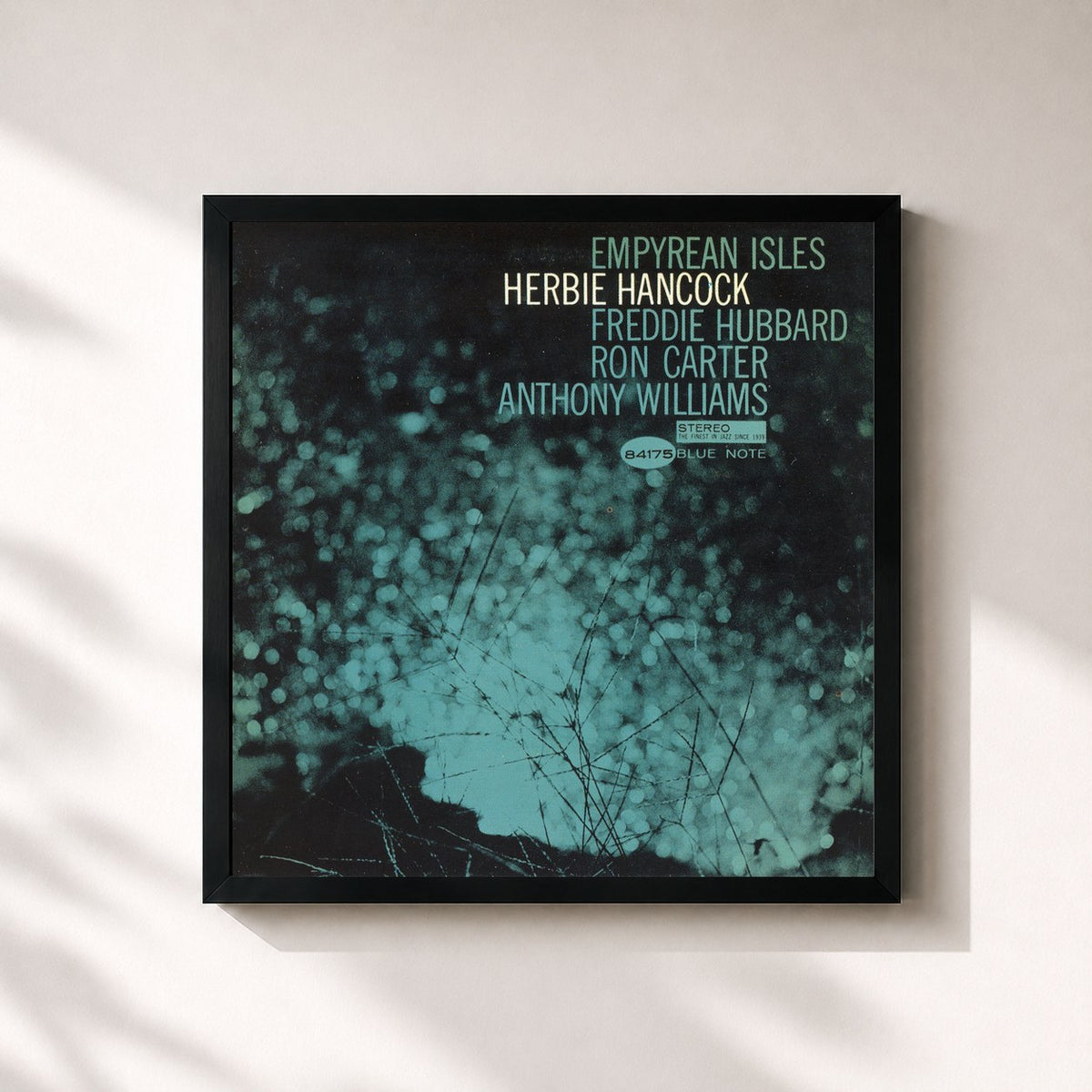 #noir Tableau carré de l'album Empyrean Isles (Expanded Edition) de Herbie Hancock, cadre noir 32x32 cm