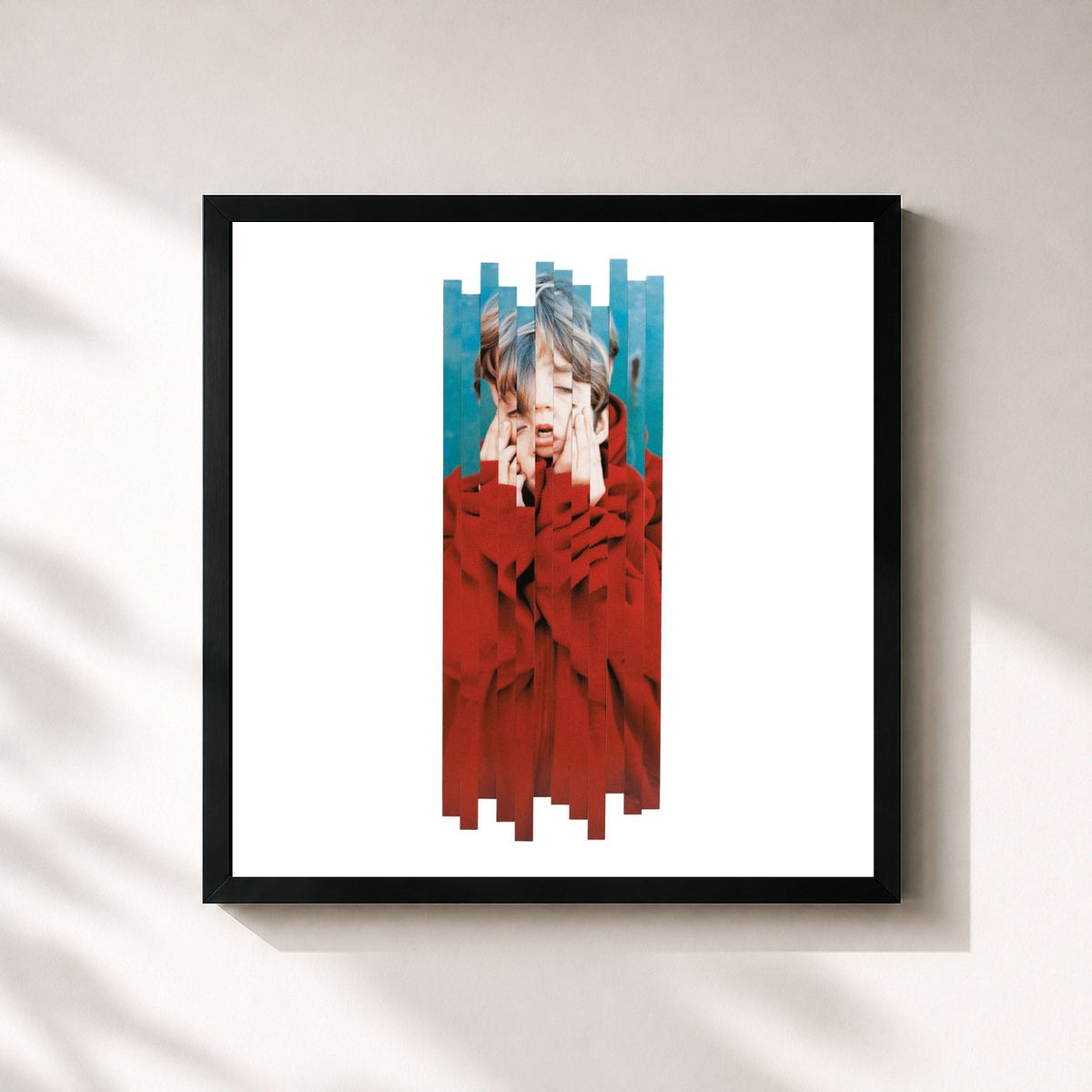 #noir Tableau carré de l'album Placebo RE:CREATED de Placebo, cadre noir 32x32 cm
