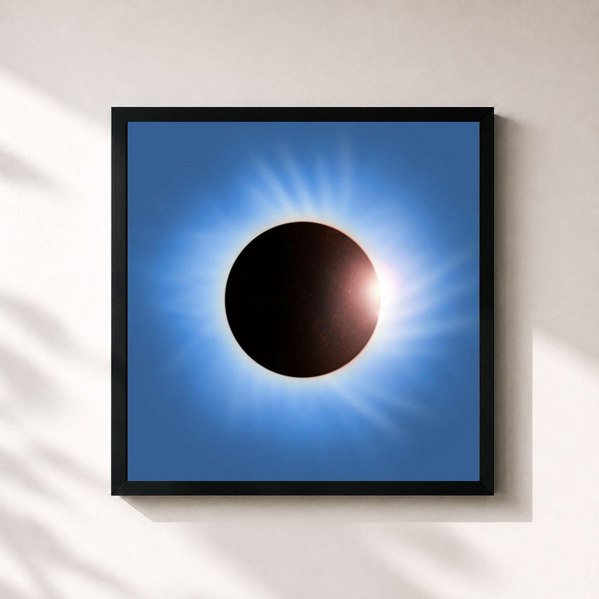 #noir Tableau carré de l'album Battle for the Sun de Placebo, cadre noir 32x32 cm