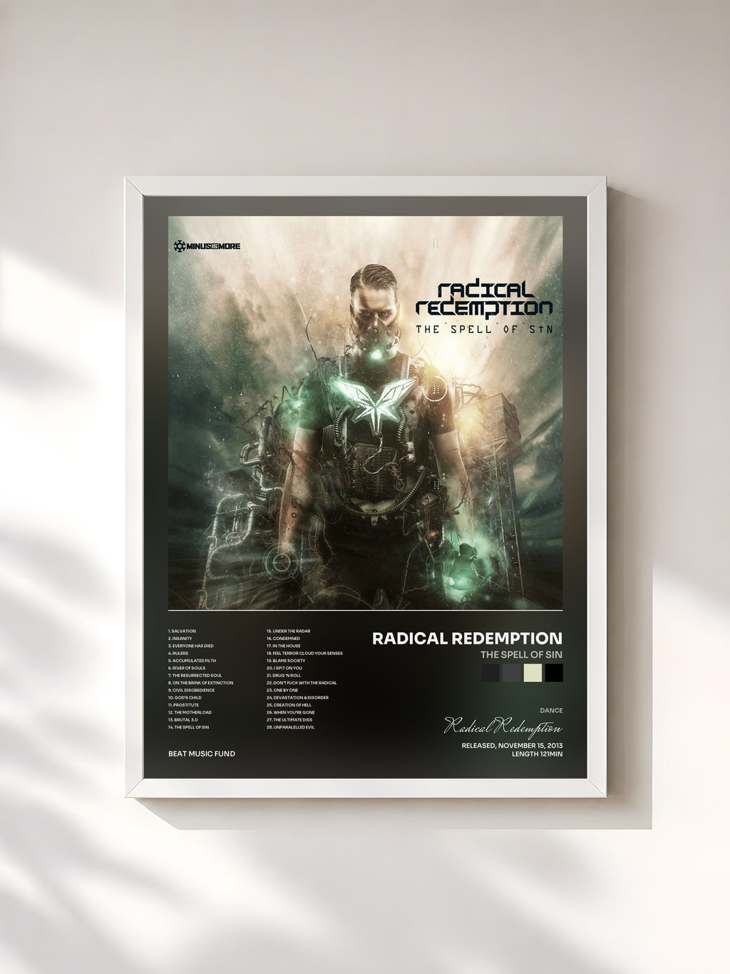 #blanc The Spell of Sin by Radical Redemption as a framed art print, white frame, printed and framed in France
