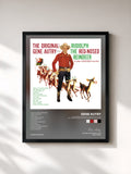 #noir The Original: Gene Autry Sings Rudolph The Red-Nosed Reindeer & Other Christmas Favorites von Gene Autry als gerahmter Kunstdruck, schwarzer Rahmen, gedruckt und gerahmt in Frankreich