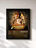 #noir Indiana Jones and the Kingdom of the Crystal Skull (Original Motion Picture Soundtrack) de John Williams en lámina enmarcada, marco negro, impresa y enmarcada en Francia