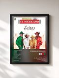 #noir Tableau de l'album Éxitos de Mi Banda El Mexicano, cadre noir, imprimé et encadré en France