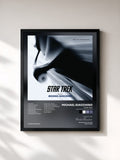 #noir Tableau de l'album Star Trek (Music From The Motion Picture) de Michael Giacchino, cadre noir, imprimé et encadré en France