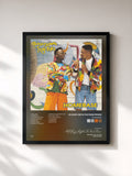 #noir Tableau de l'album Homebase de DJ Jazzy Jeff & The Fresh Prince, cadre noir, imprimé et encadré en France