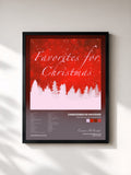 #noir Tableau de l'album Favorites for Christmas de Canciones De Navidad, cadre noir, imprimé et encadré en France