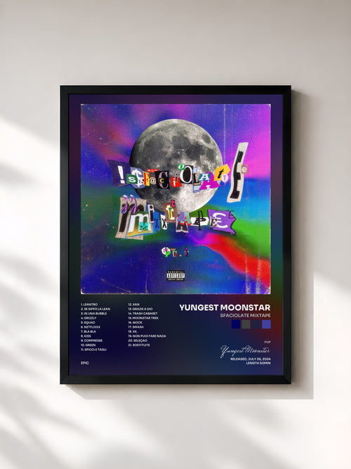 Yungest Moonstar · sFaCioLaTe miXTaPe — Affiche encadrée