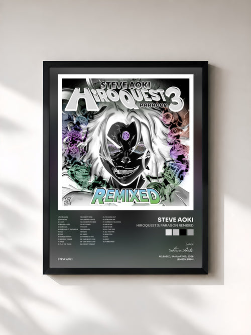 Steve Aoki · HiROQUEST 3: Paragon Remixed — Stampa incorniciata