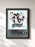 #noir Tableau de l'album Directo Al Corazón de La Fiera De Ojinaga, cadre noir, imprimé et encadré en France