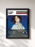 #noir Tableau de l'album Imprescindibles de Alejandra Guzmán, cadre noir, imprimé et encadré en France