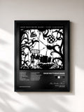 #noir Tableau de l'album Come Tomorrow de Dave Matthews Band, cadre noir, imprimé et encadré en France