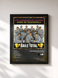 #noir Tableau de l'album Amor De Telenovela (Baile Total) de Los Angeles de Charly, cadre noir, imprimé et encadré en France