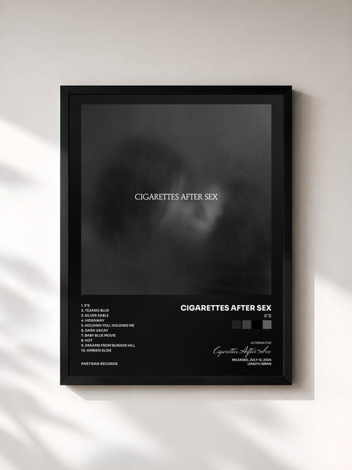 Cigarettes After Sex · X's — Framed art print