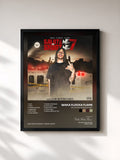 #noir Tableau de l'album Salute Me or Shoot Me 7 de Waka Flocka Flame, cadre noir, imprimé et encadré en France